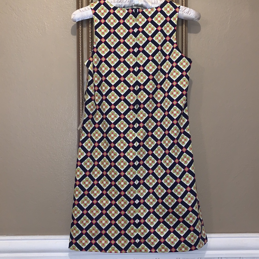 NWT Hartstrings 10 Woven Jumper Dress Navy Green Pink *Flaw - Picture 4 of 15